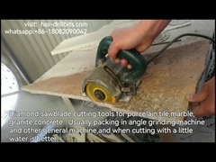 Roue de disque de coupe de porcelaine de lame de scie de diamant de 4,5 pouces pour la coupe humide