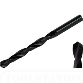 DIN338 Bits de forage HSS à rampe droite Oxyde noir point de 118 degrés
