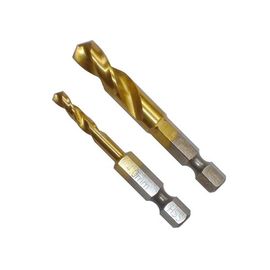 Pour les pièces de forage HSS hexagonal, les pièces de forage HSS sont revêtues de titane selon la norme DIN