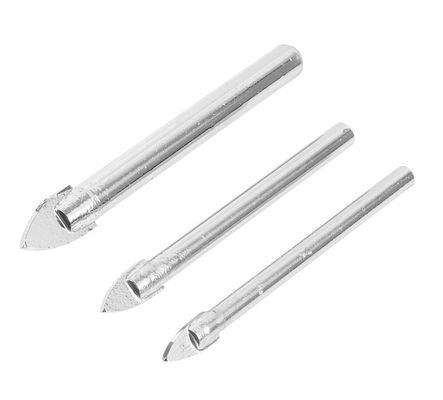 6 pièces de forets à verre YG6X dans une boîte en aluminium