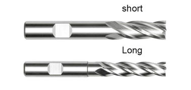 DIN844 4 Flute HSS fin de broyeur pour l'aluminium en acier inoxydable métallique
