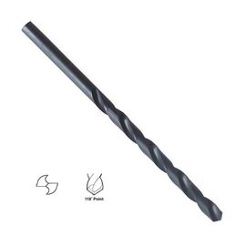 DIN340 Longues trous de forage HSS Oxyde noir Métal entièrement moulu