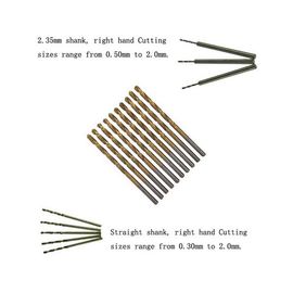 Bits de forage HSS en acier à grande vitesse entièrement moulu DIN338 0,1-3 mm
