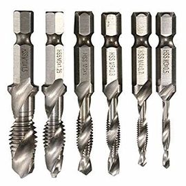 6 pièces HSS Hex Shank Set de forage M3-M10 pour le forage des métaux