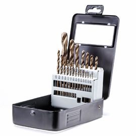 Le cobalt a enduit le peu de perceuse de torsion de 21pcs HSS réglé pour le métal/fer/acier inoxydable