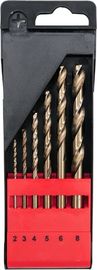 Jeu de mèches HSS 6 pièces 2mm-8mm pour acier inoxydable et métal