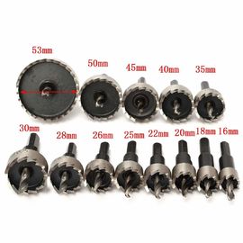 Kit de scie cloche HSS 13 pièces pour acier inoxydable 16-53mm