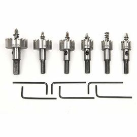 6 pièces HSS 6542 Kit de scie à trous pour la découpe d'acier inoxydable